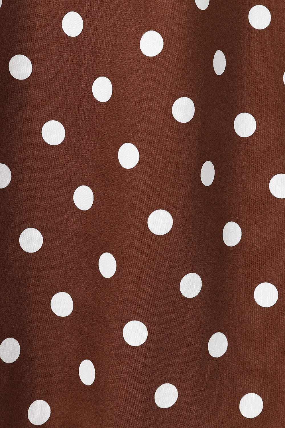 Milana Polka Dot Swing Dress in Brown